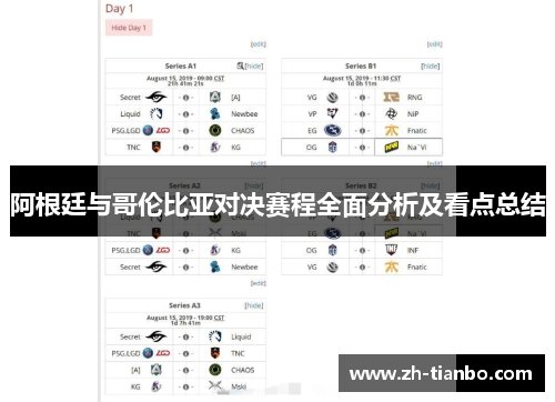 阿根廷与哥伦比亚对决赛程全面分析及看点总结